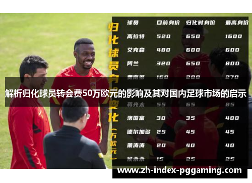 解析归化球员转会费50万欧元的影响及其对国内足球市场的启示